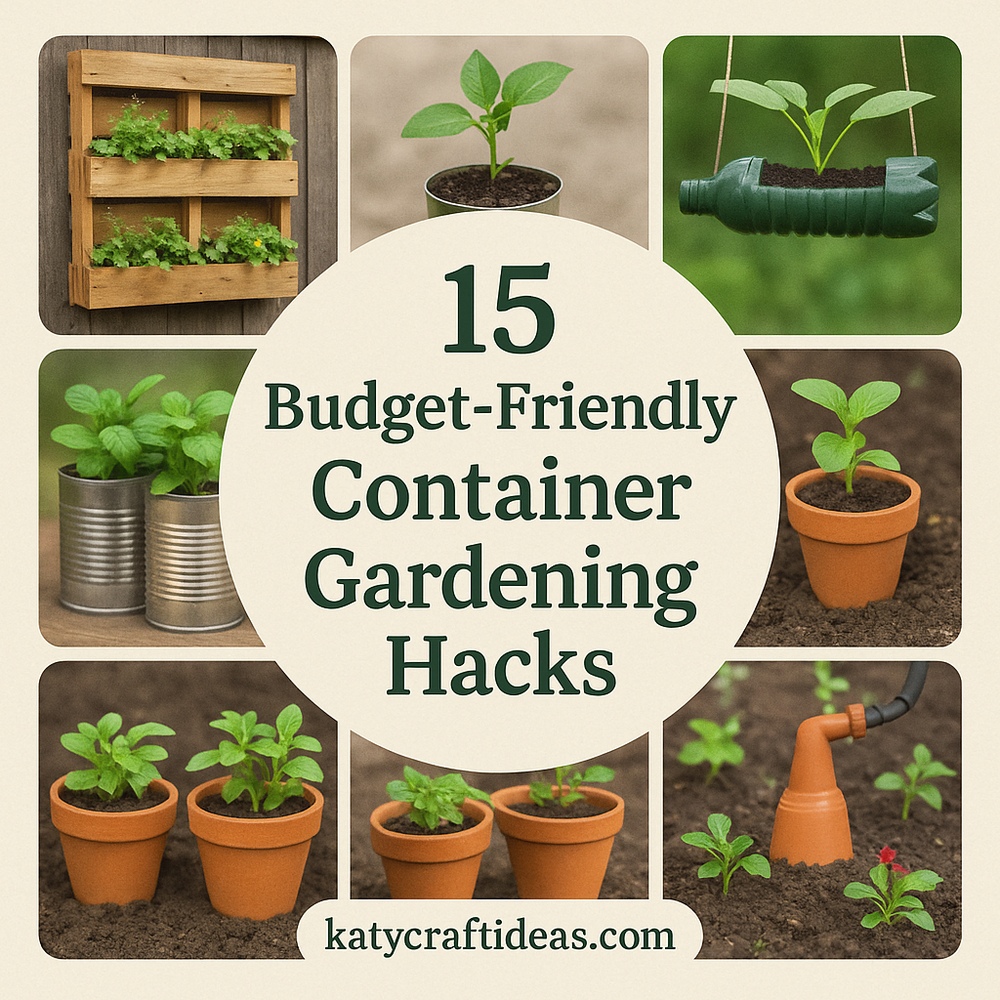 15 Budget-Friendly Container Gardening Hacks