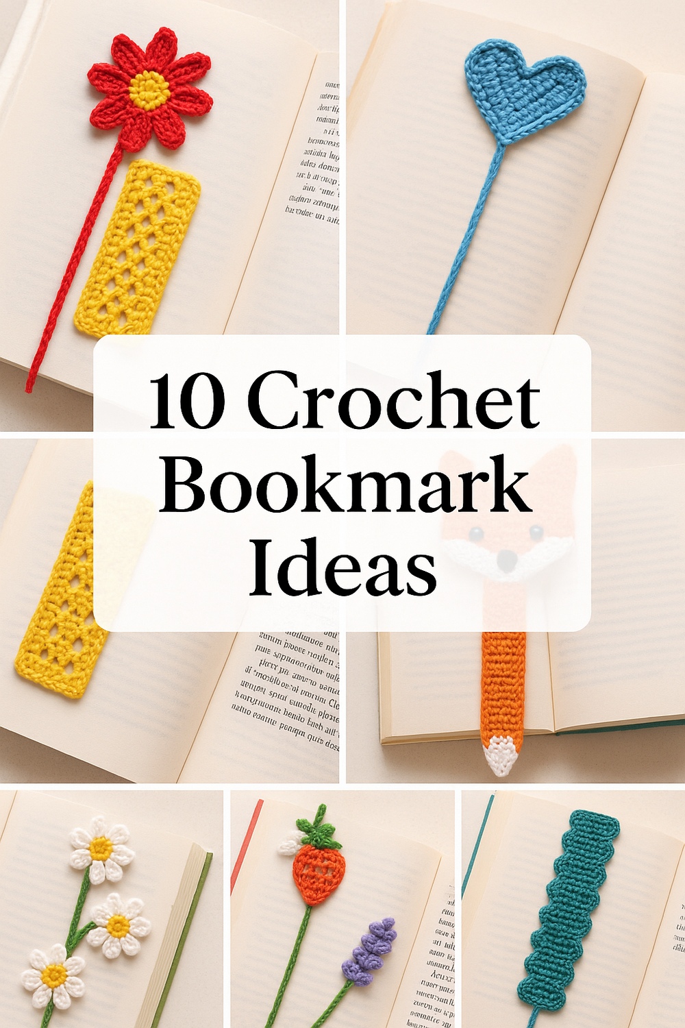 10 Crochet Bookmark Ideas