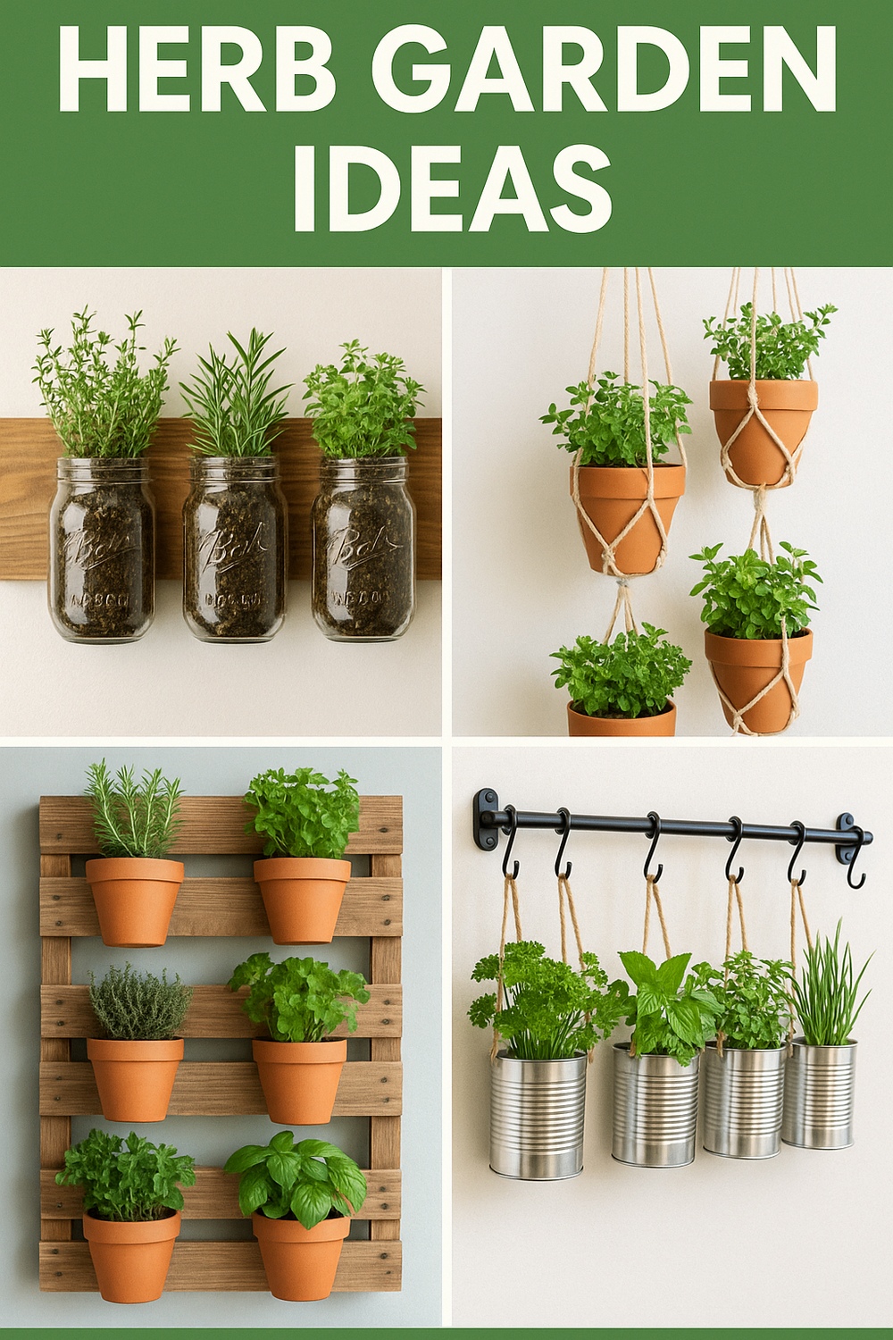 10 DIY Hanging Herb Garden Ideas