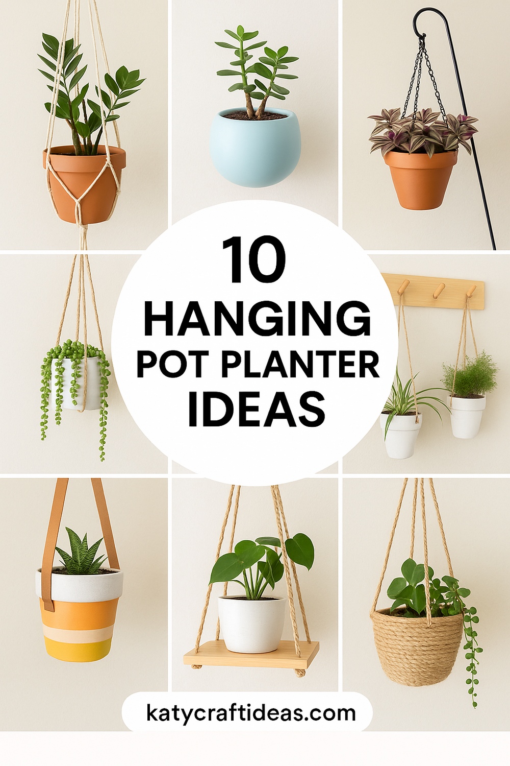 10 DIY Hanging Pot Planter Ideas