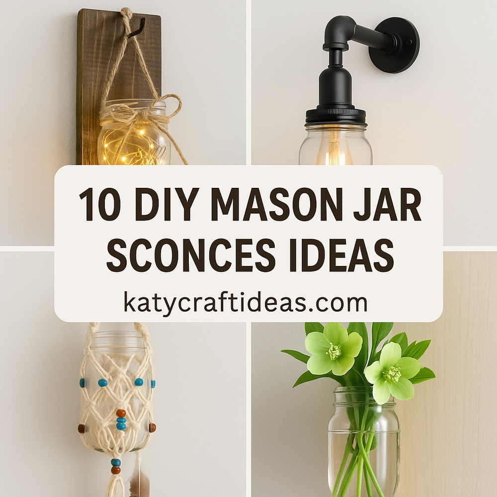 DIY Mason Jar Sconces Ideas