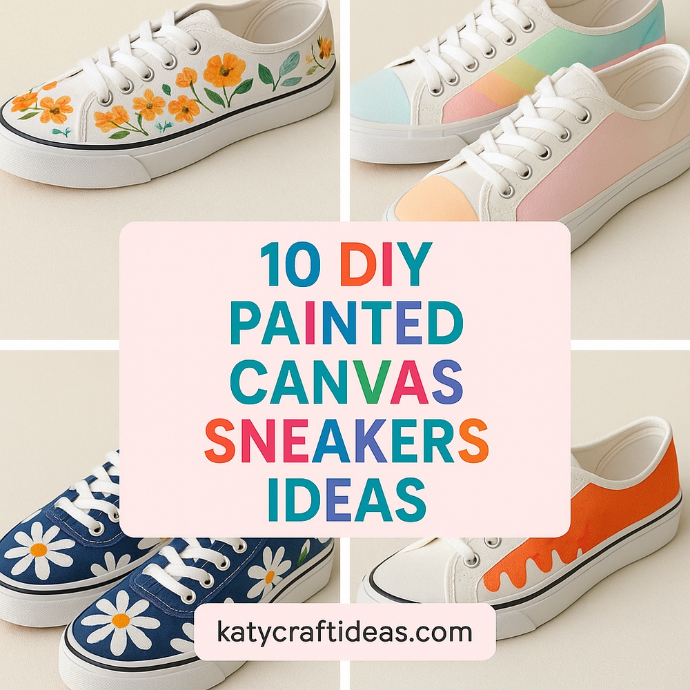DIY Painted Canvas Sneakers Ideas