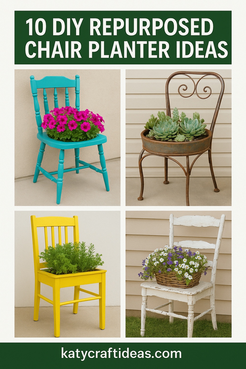 10 DIY Repurposed Chair Planter Ideas