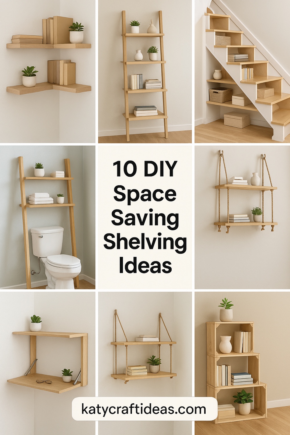 10 DIY Space Saving Shelving Ideas
