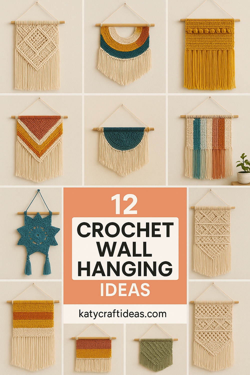 12 Crochet Wall Hanging Ideas