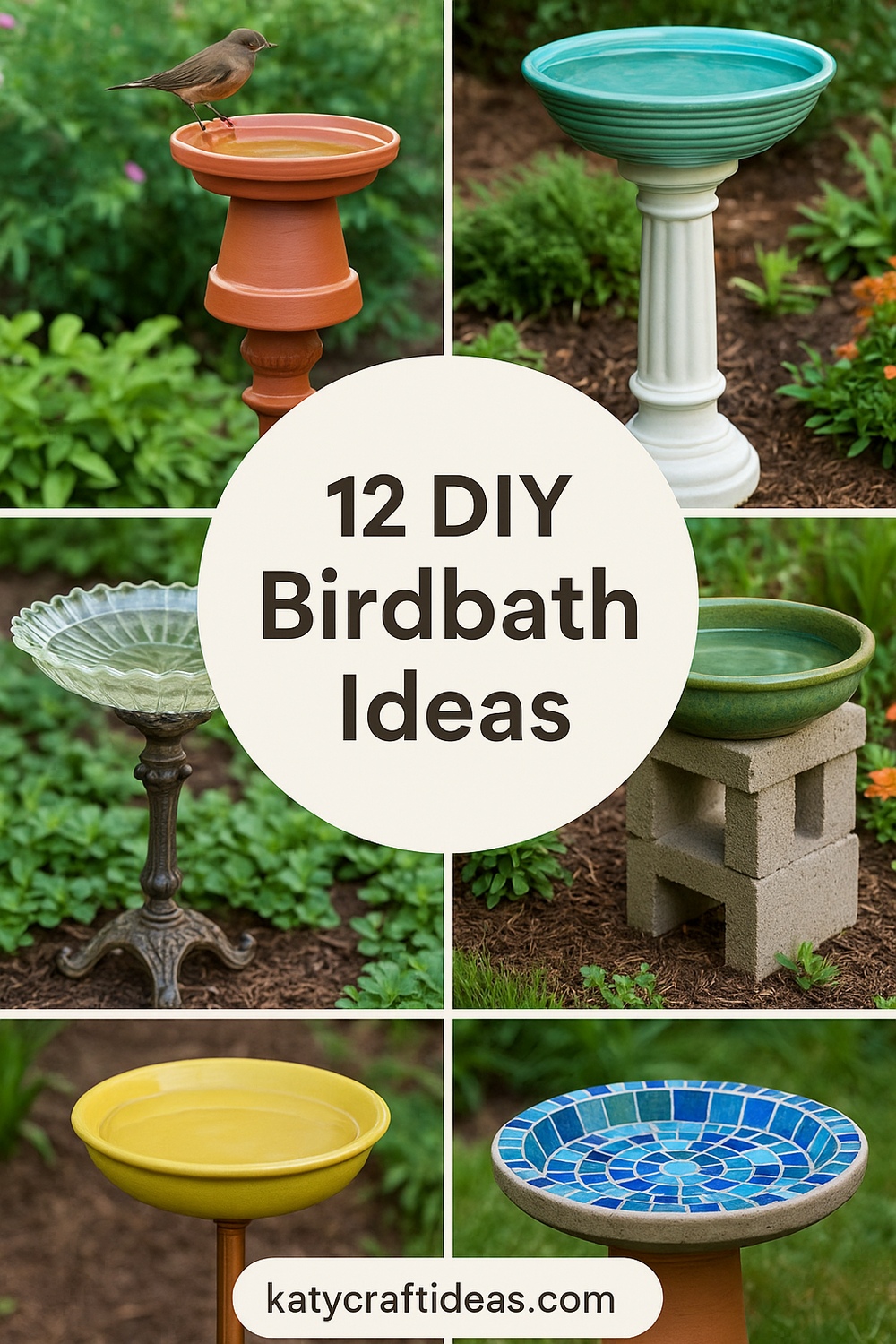 12 DIY Birdbath Ideas