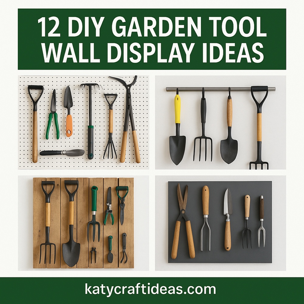 DIY Garden Tool Wall Display Ideas