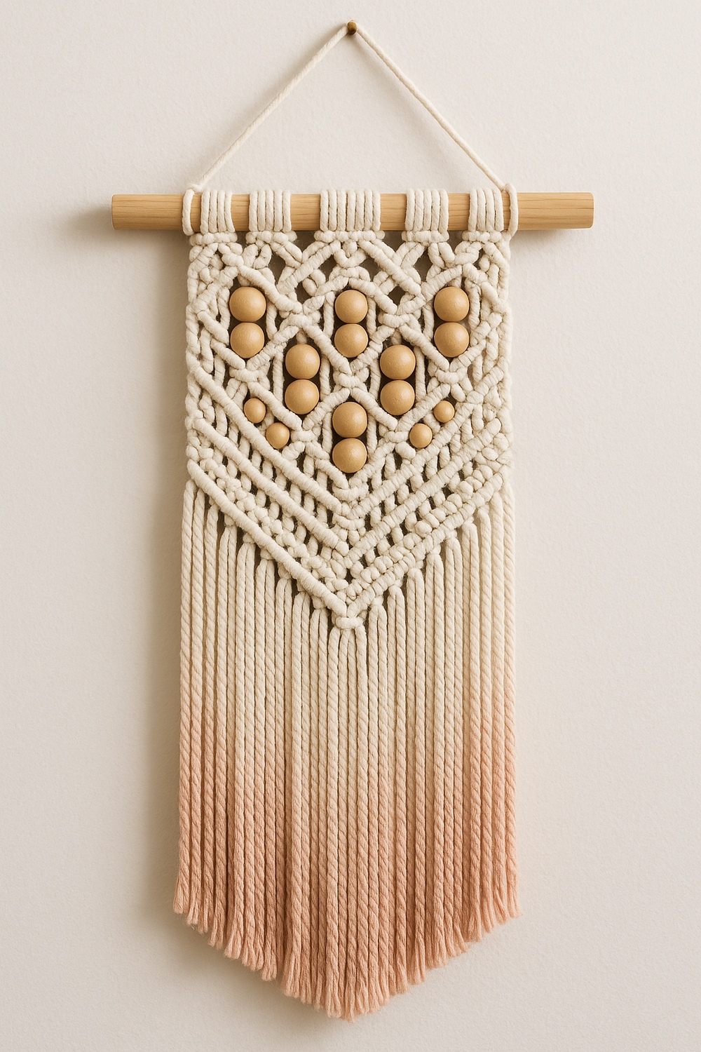 Beaded Macramé Wall Hanging