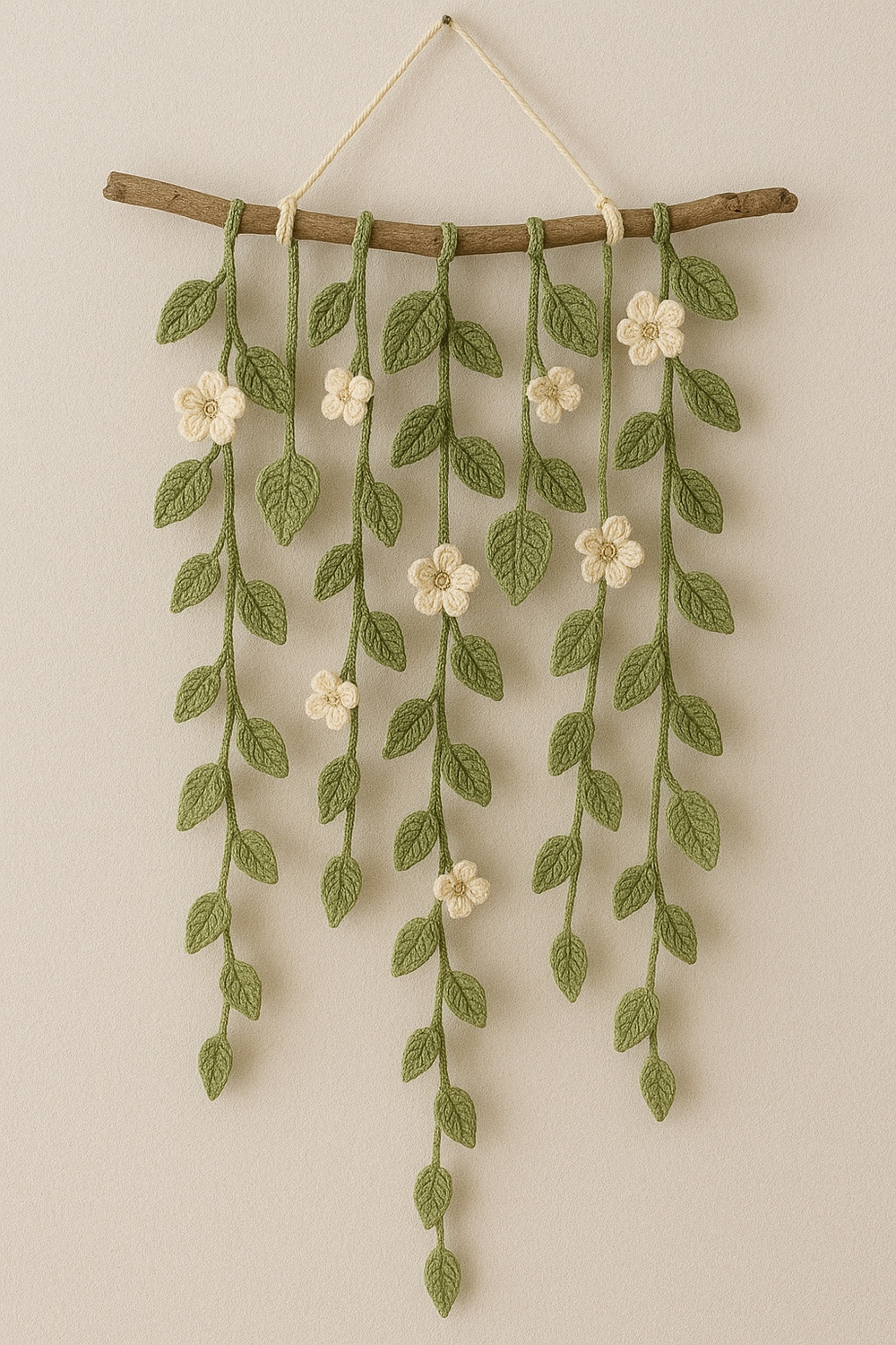 Botanical Crochet Wall Hanging