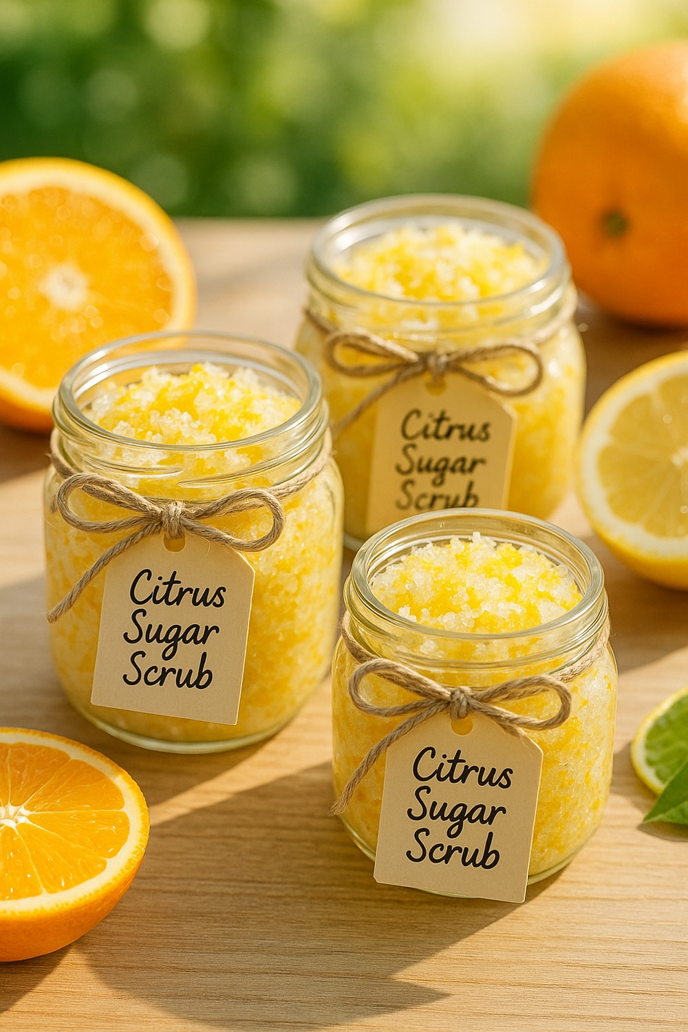 Citrus Sugar Scrub Jars