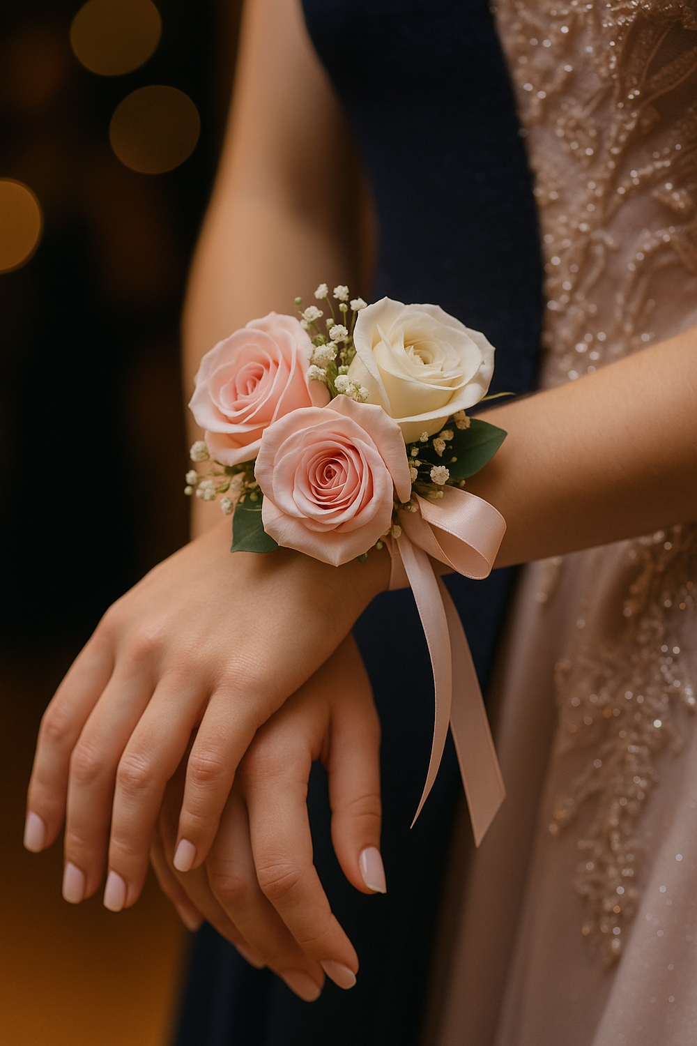 Classic Rose Wristlet