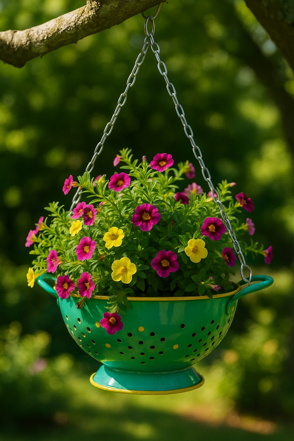 Colander Hanging Planter