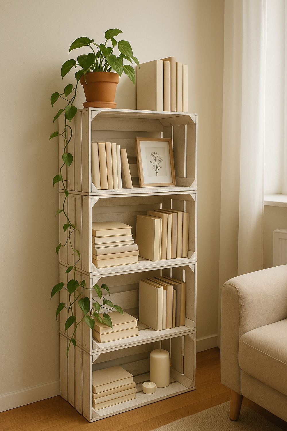 Corner Crate Shelves
