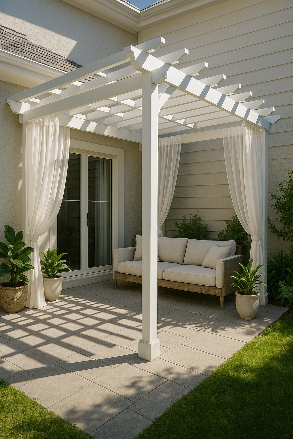 Corner Patio Pergola