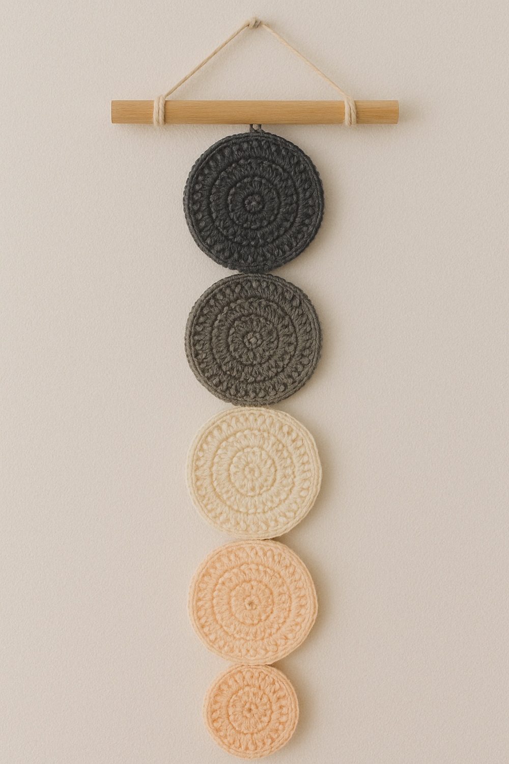 Crochet Circle Panel with Gradient Colors