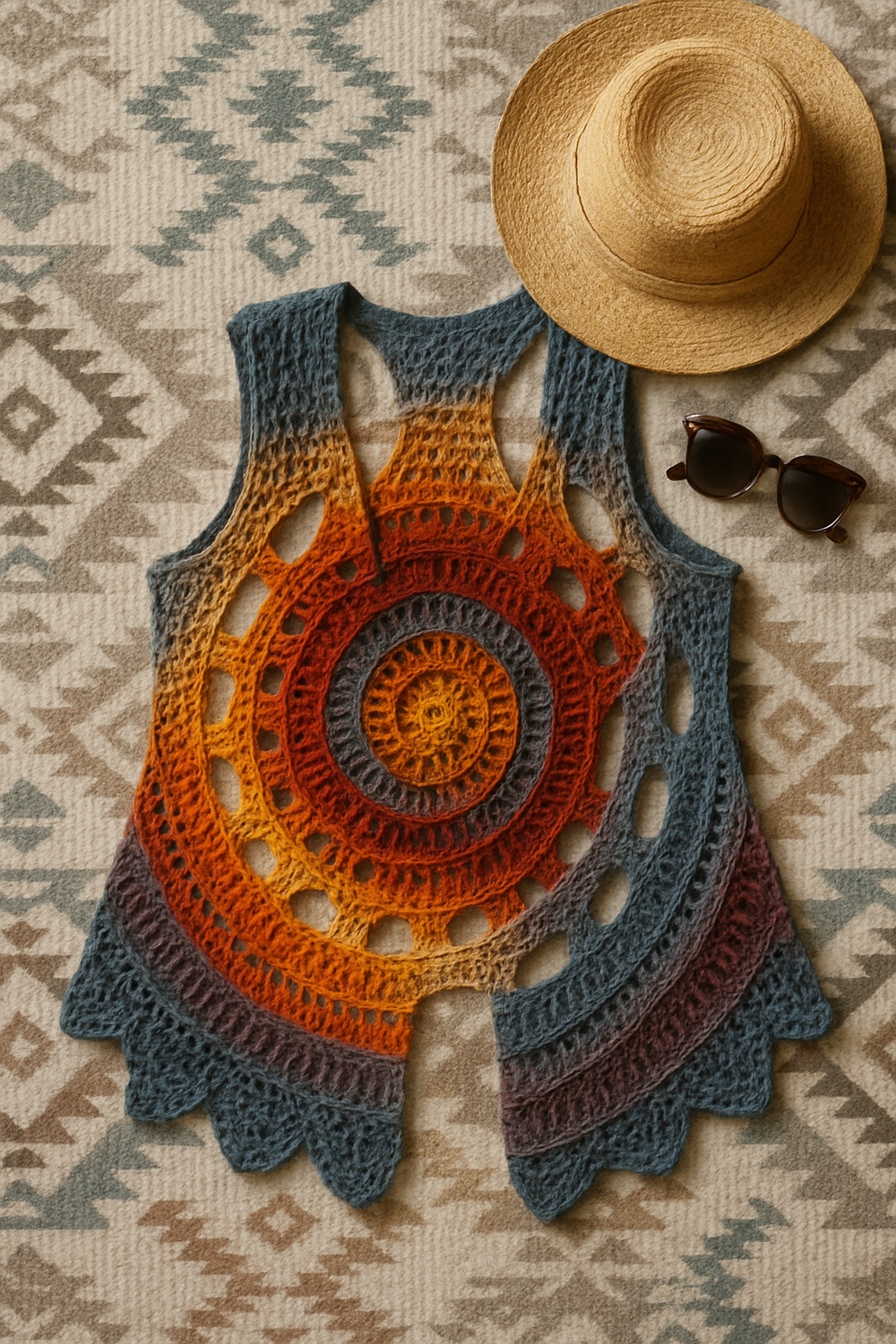 Crochet Circle Vest