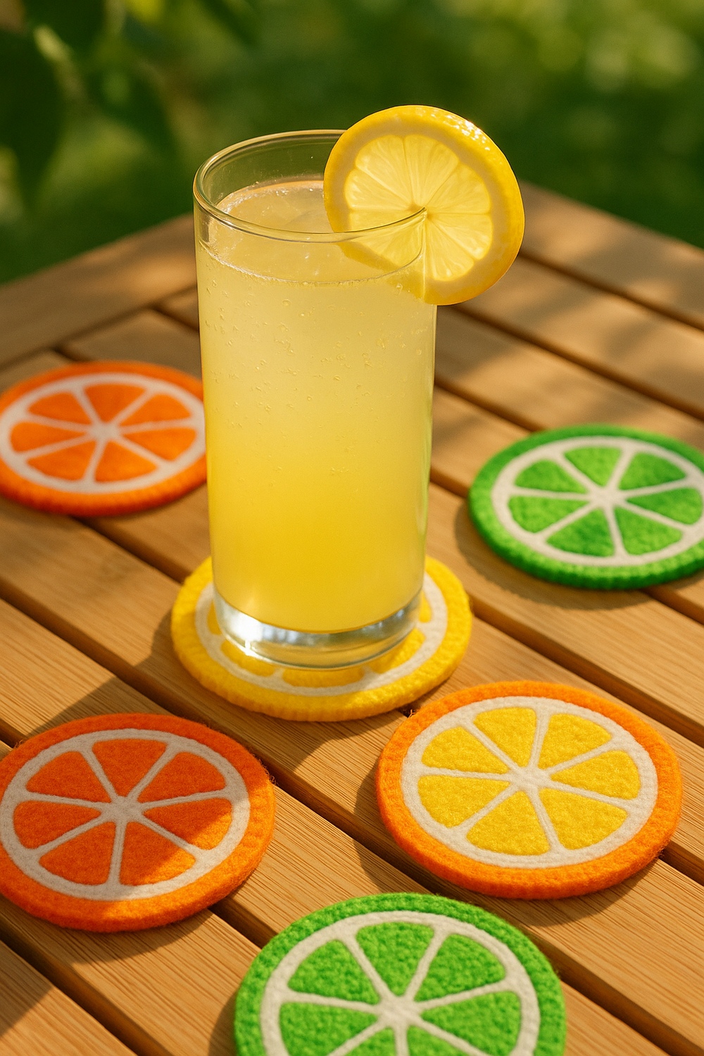 DIY Citrus Slice Coasters