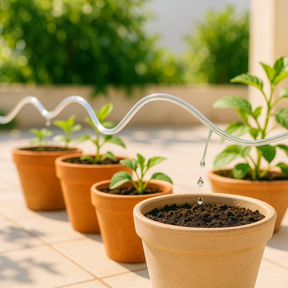 DIY Drip Irrigation with Tubing