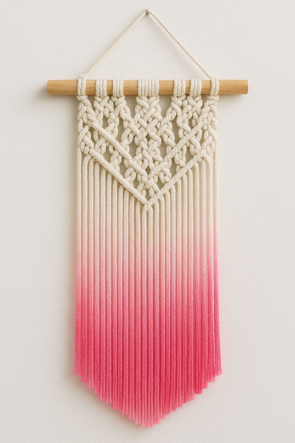 Dip Dye Macramé Art