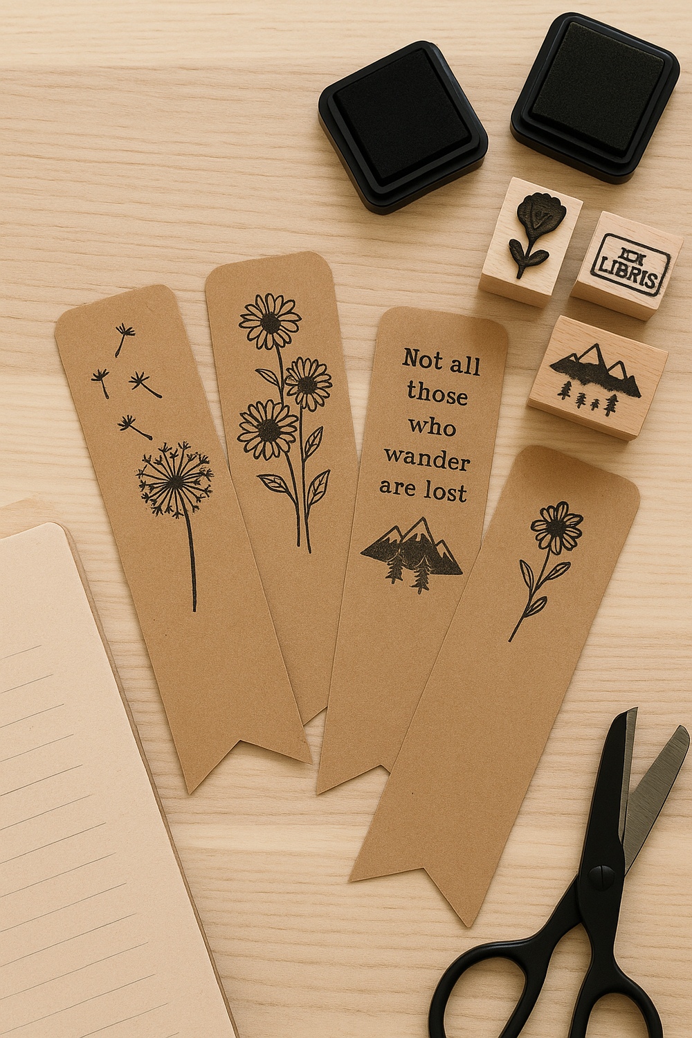 Fabric Scrap Bookmarks