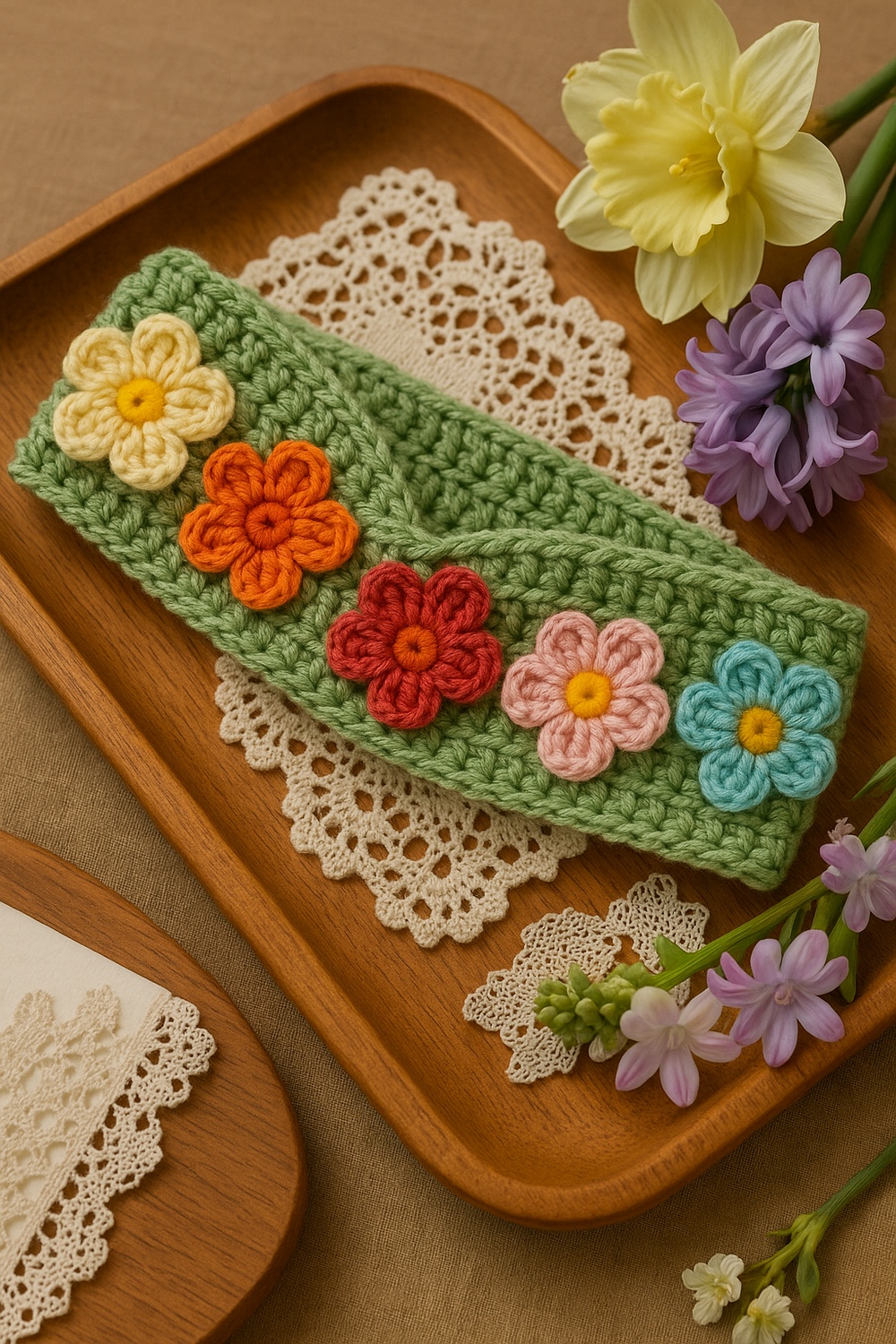 Flower Appliqué Headband