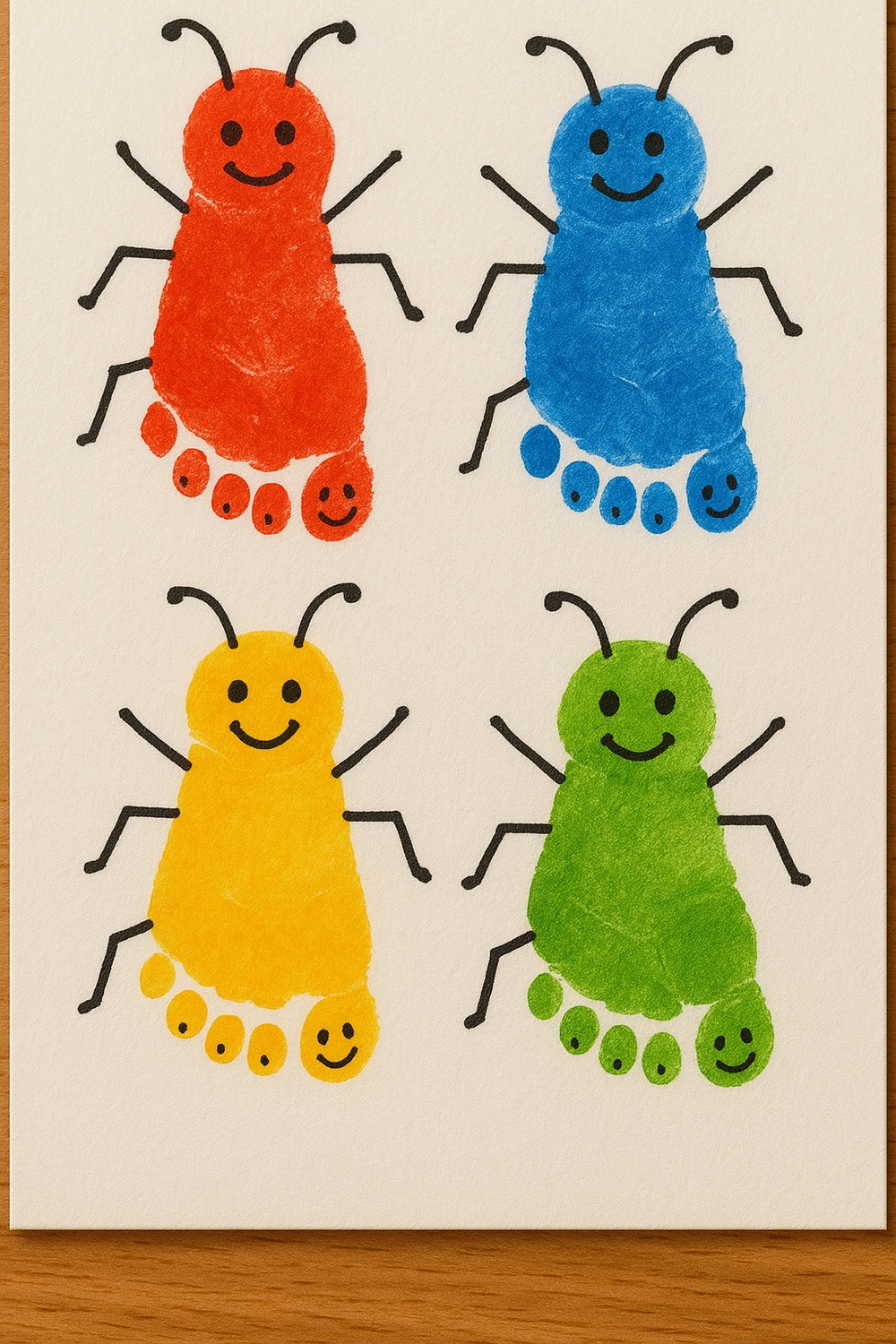 Footprint Beetle Art