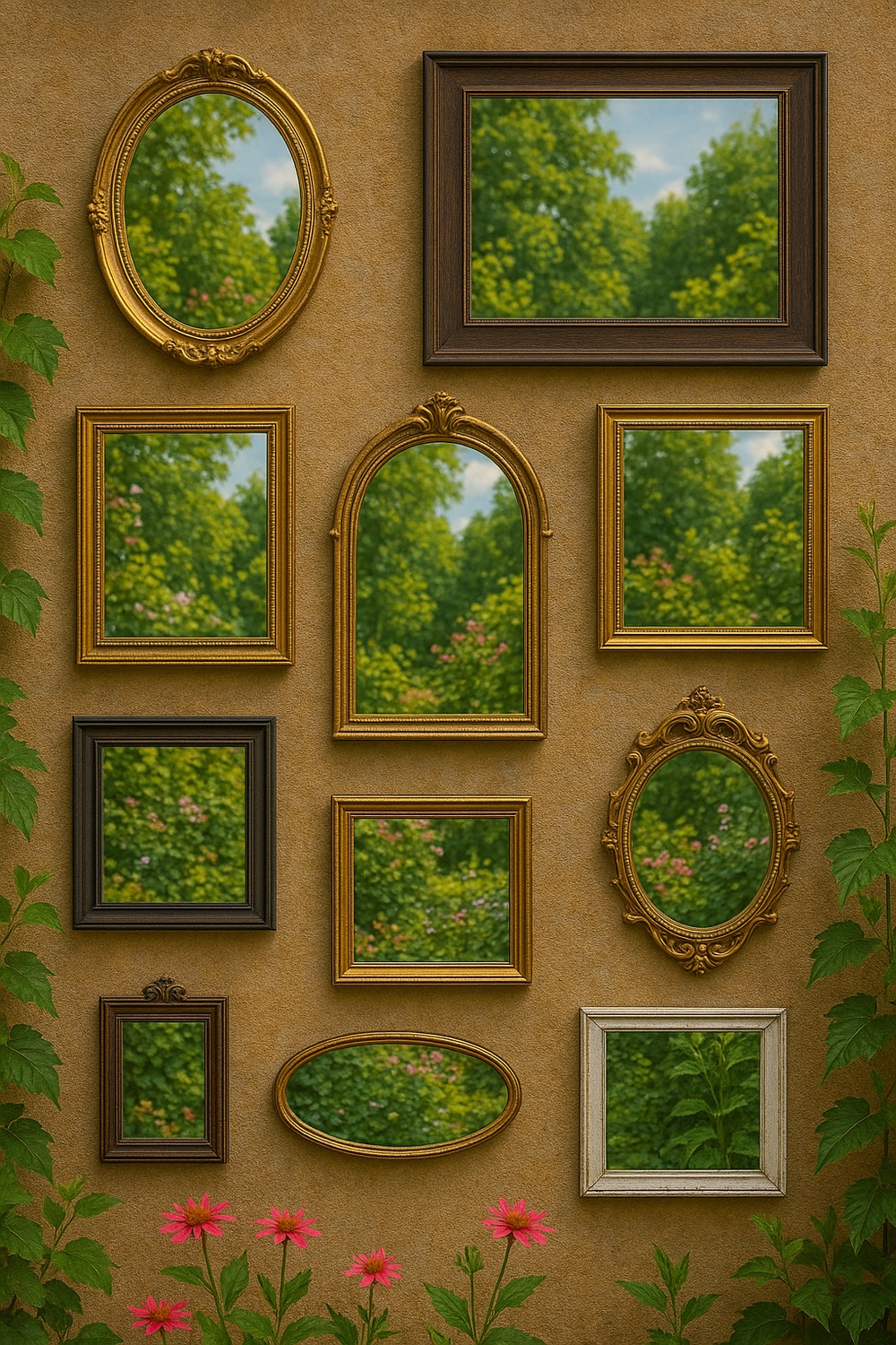 Framed Garden Mirror Gallery