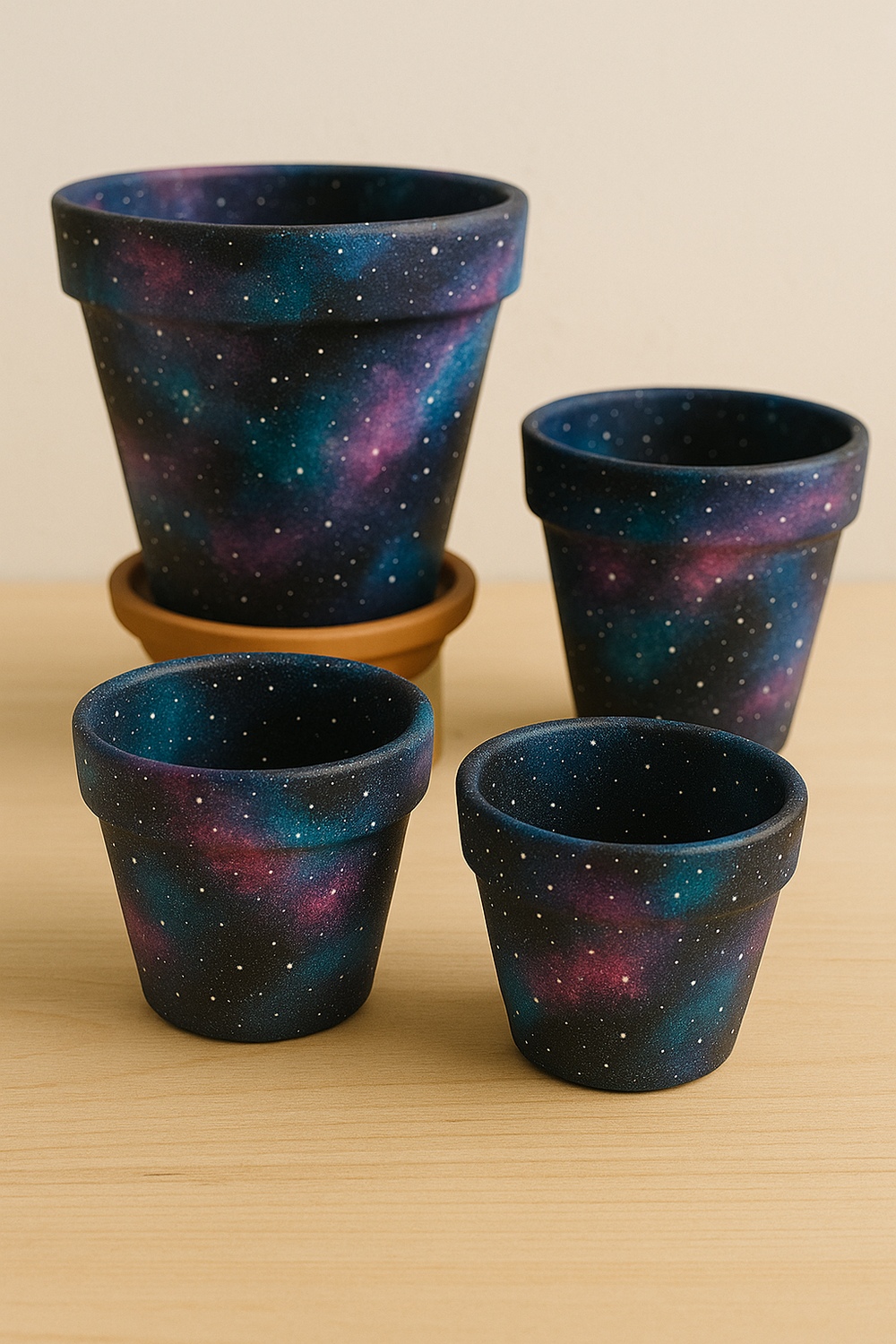 Galaxy Inspired Pots