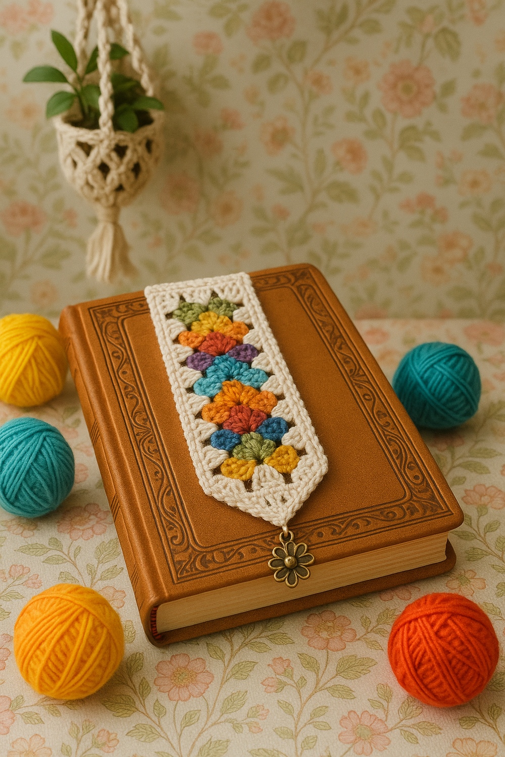 Granny Square Bookmark