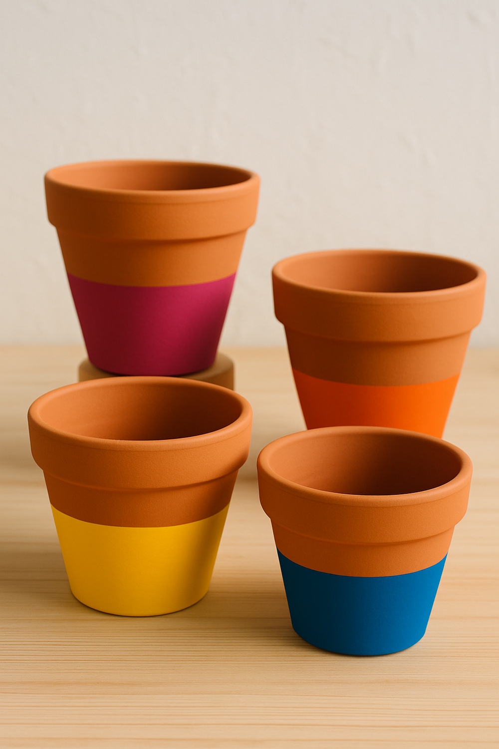 Half Dip Color Block Pots