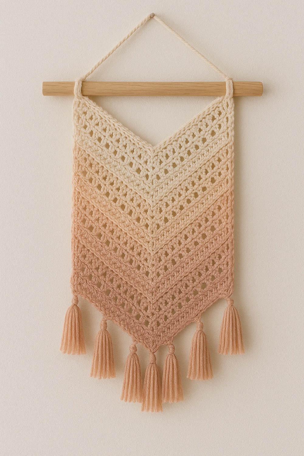 Lacy Chevron Crochet Hanging