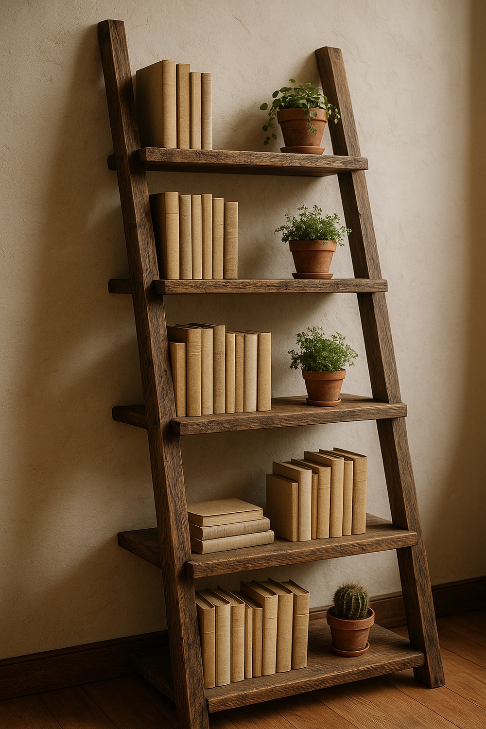 Ladder Bookshelf Display