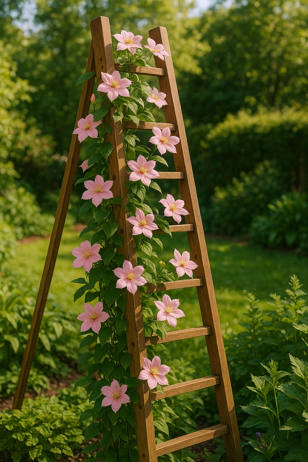 Ladder Garden Trellis