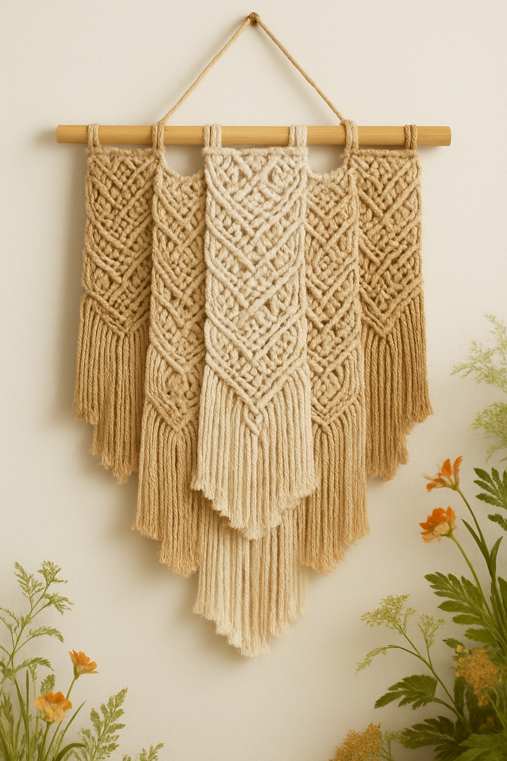 Layered Macramé Panel