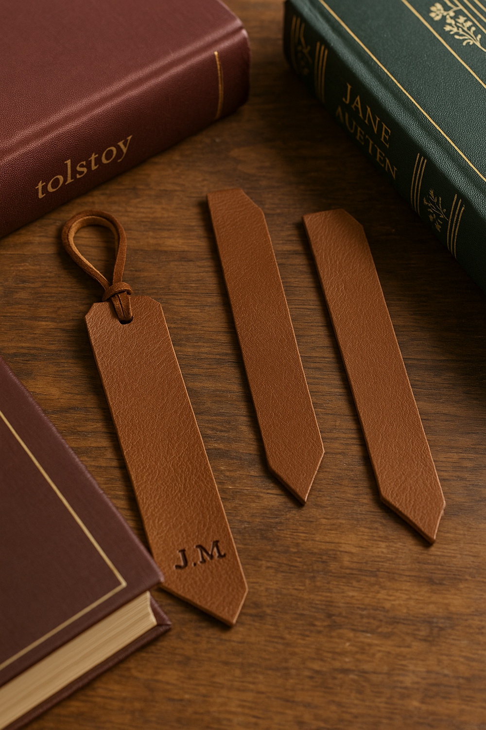 Leather Strip Bookmarks