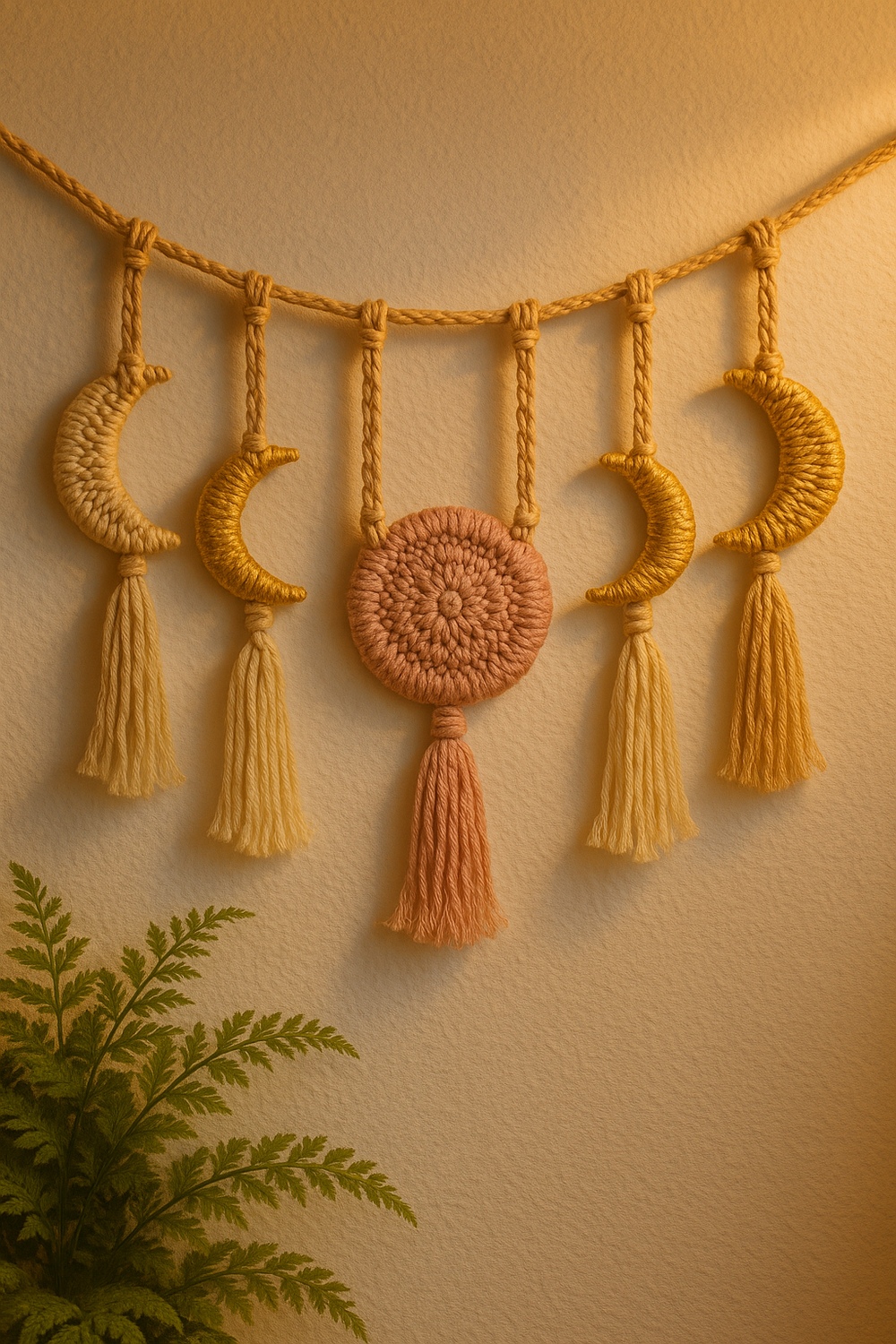 Macramé Moon Phase Garland