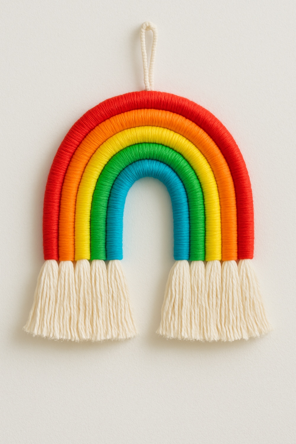 Macramé Rainbow Wall Hanging