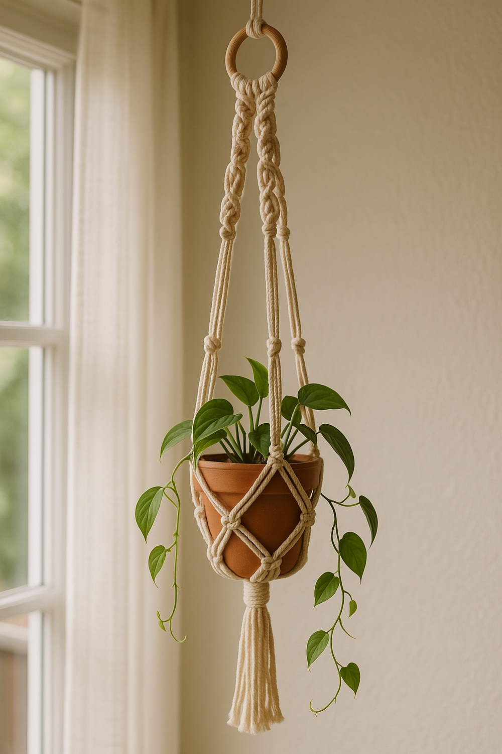 Macramé Rope Hanging Planter