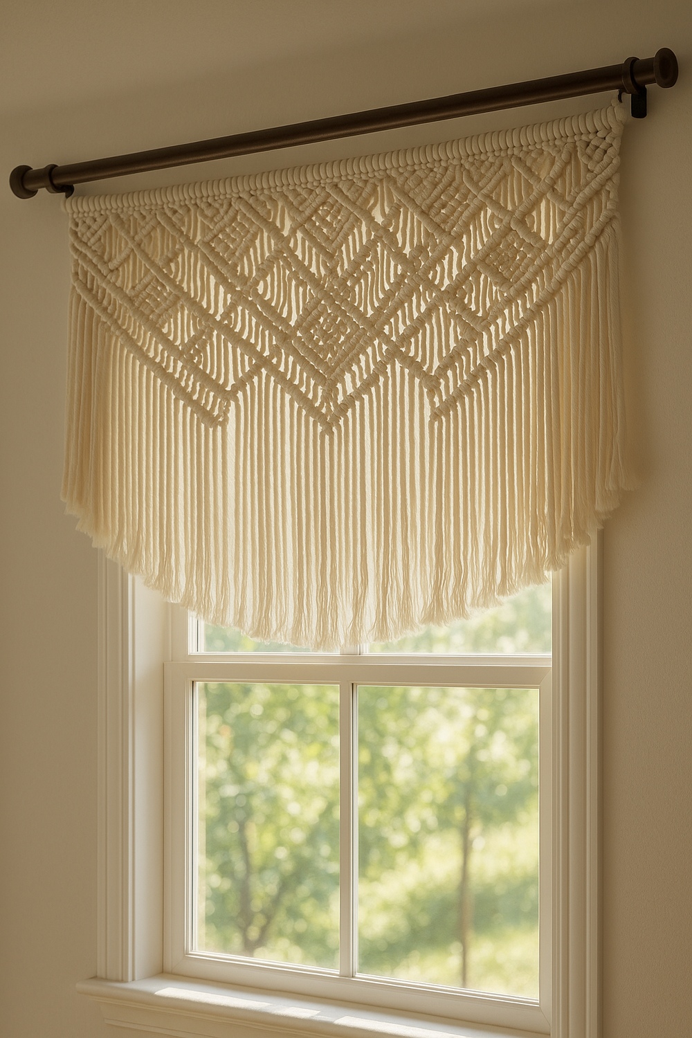 Macramé Window Valance