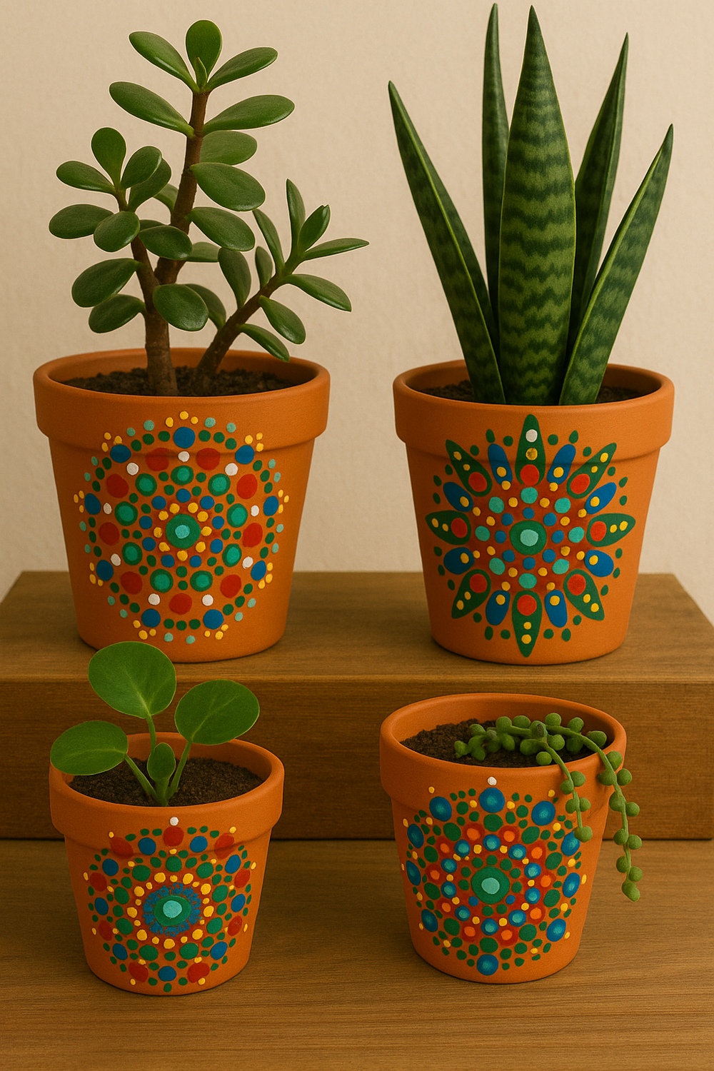 Mandala Dot Art Pots