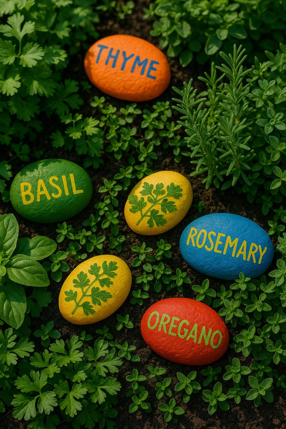Painted Rock Garden Markers