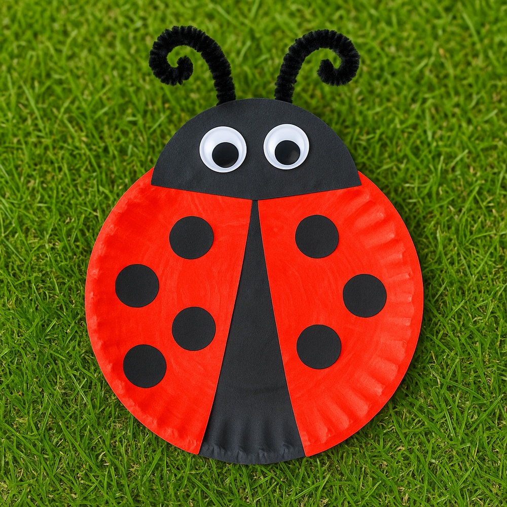 Paper Plate Ladybug