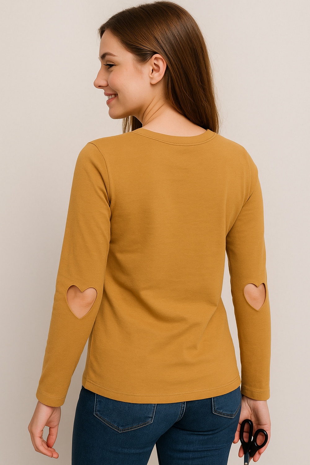 Peekaboo Elbow Cut Out Tee