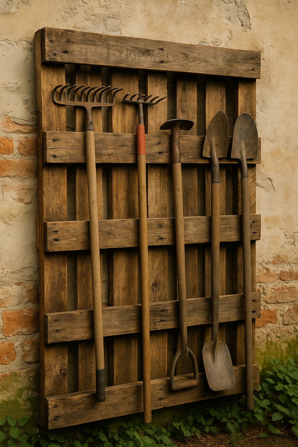 Rustic Pallet Tool Holder