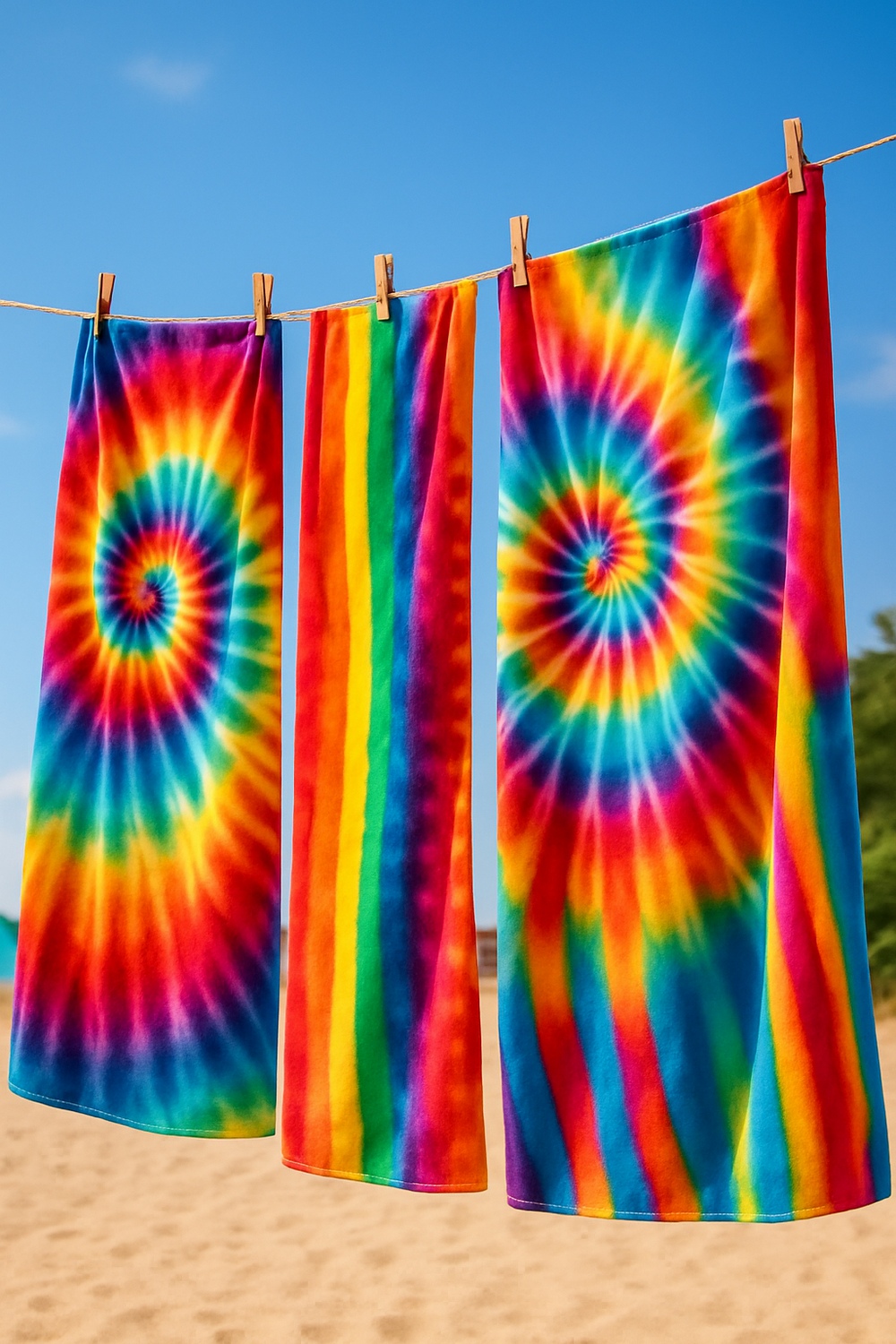 Tie Dye Beach Towels