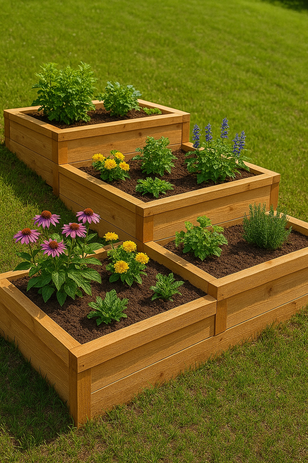 Tiered Raised Bed for Slopes