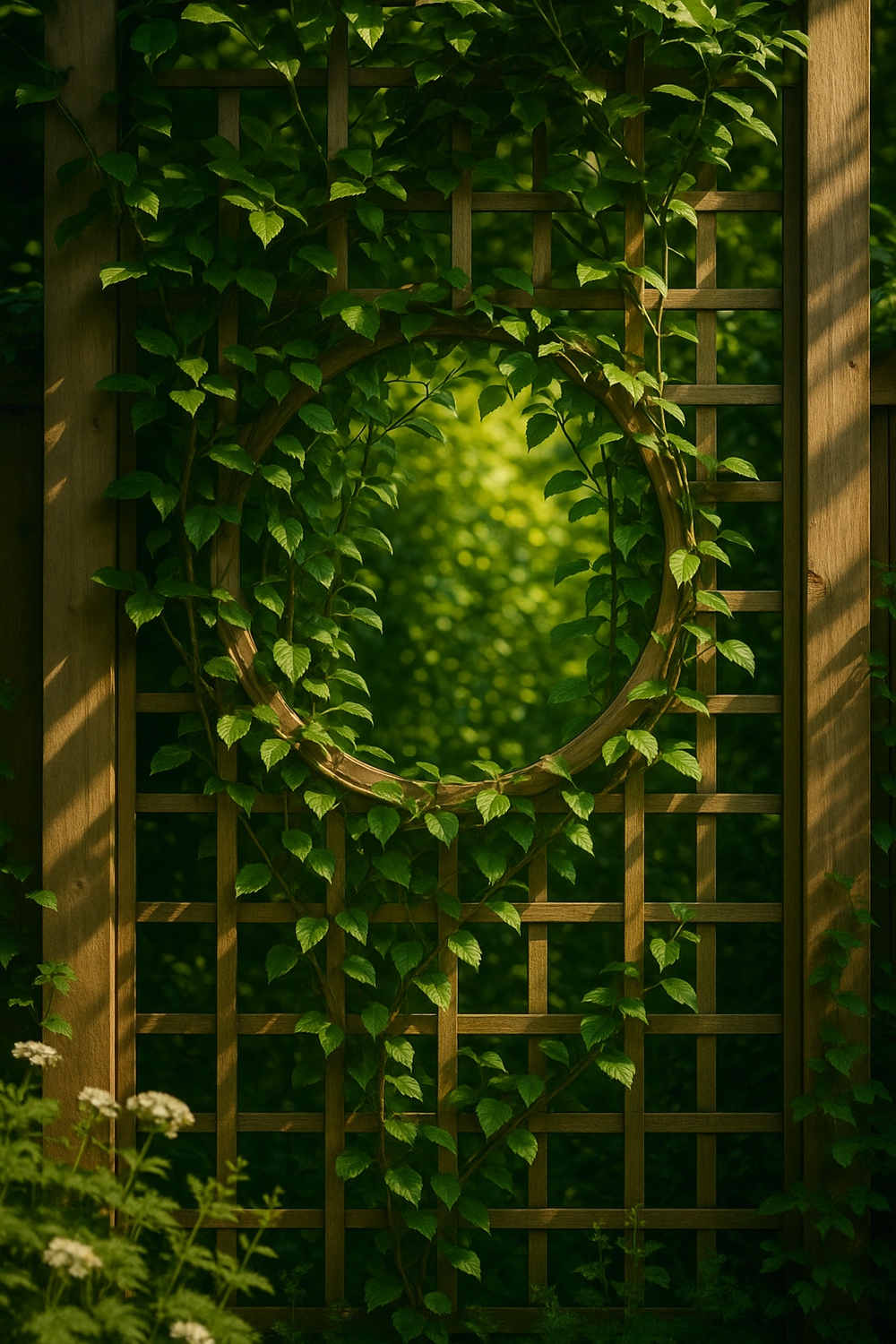 Trellis Framed Mirror