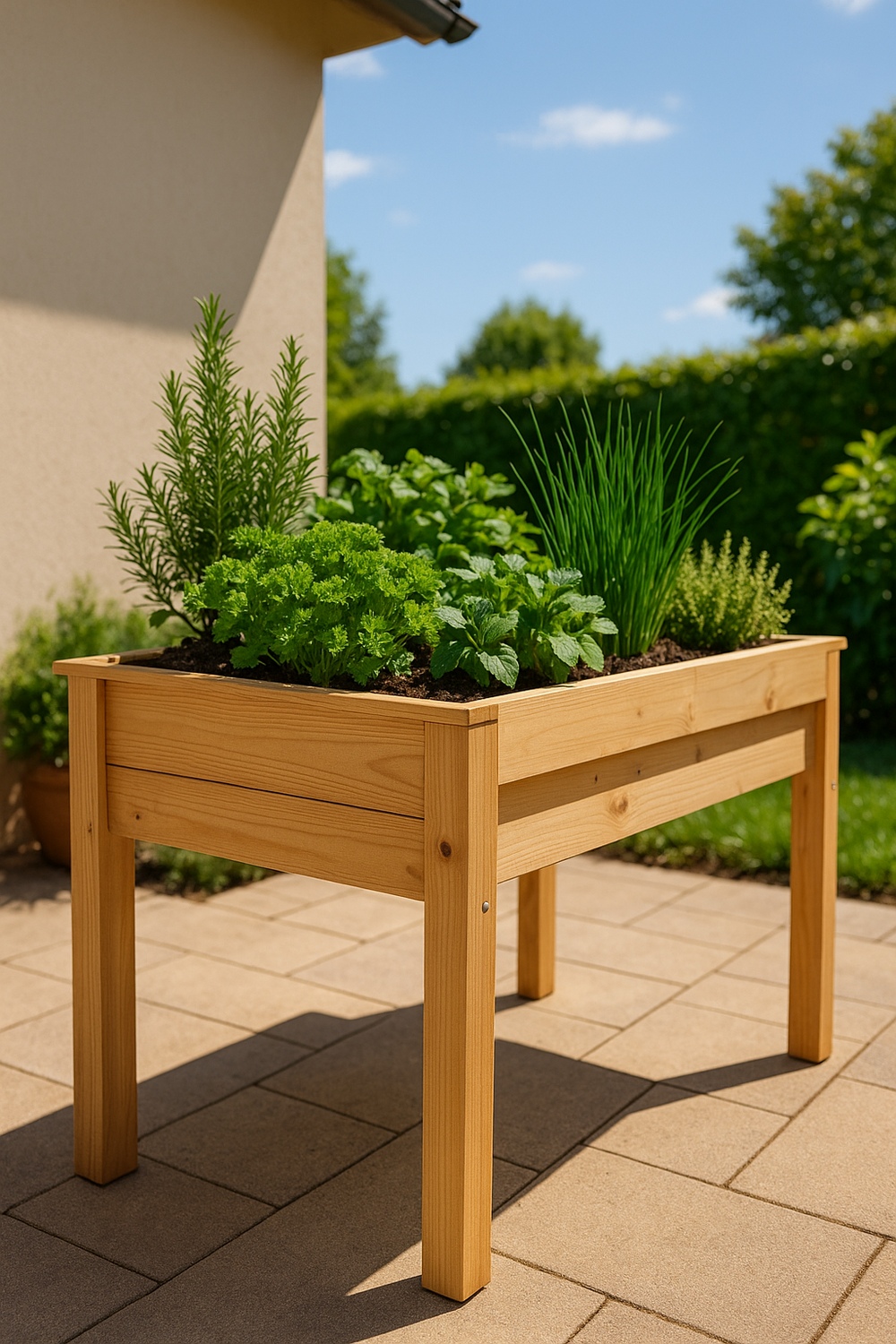 Waist High Raised Bed on Legs
