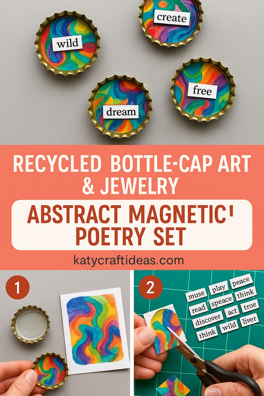 Abstract Magnetic Poetry Set