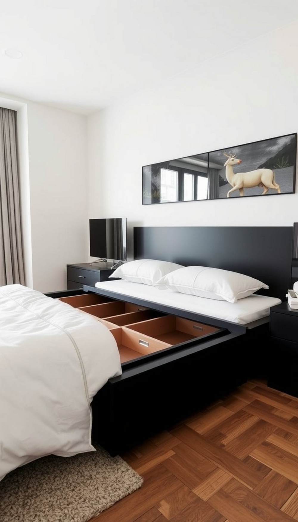 Built In Bed Frame Drawers